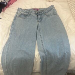Edikted Sky Blue Boyfriend Jeans